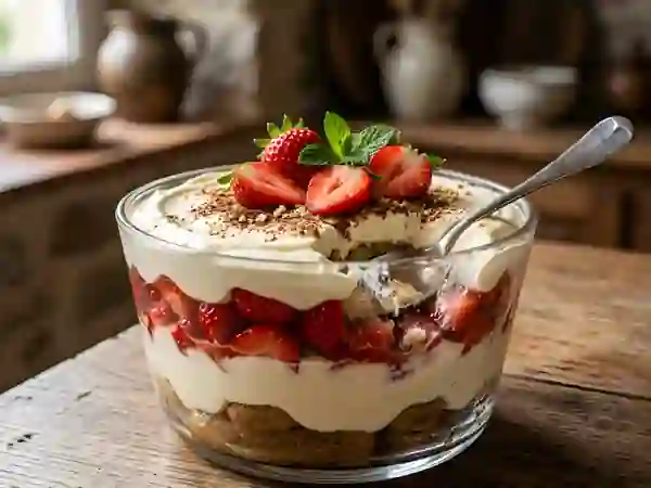 Tiramisu Fraise et Rhum - Photo de présentation