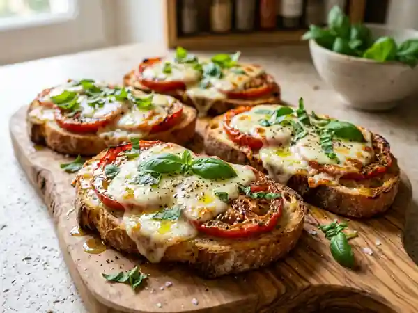Toast gourmand à la mozzarella fondante - Photo de présentation