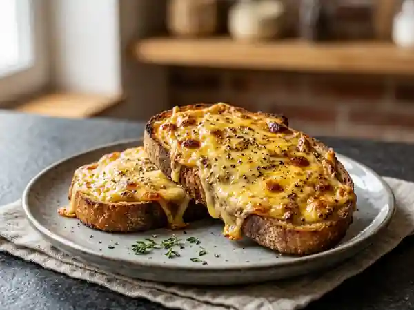 Toast au Cheddar Fondant & Bière Blonde - Photo de présentation