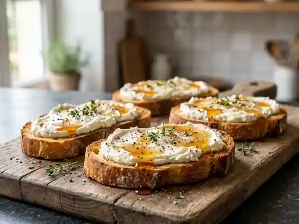Toasts chèvre miel croustillants - Photo de présentation