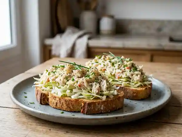 Toasts de crabe au citron et endives croquantes - Photo de présentation