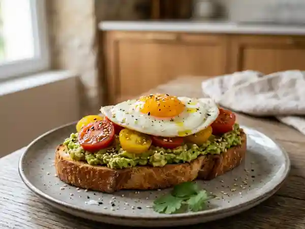 Toast Israëlien à l’Avocat et Œuf Coulant - Photo de présentation
