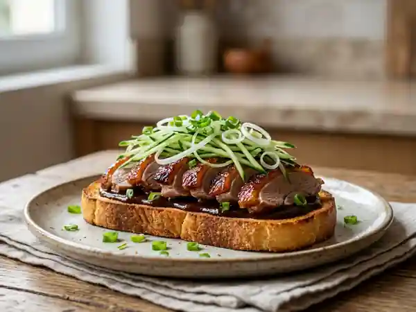Toast pékinois croustillant au canard laqué - Photo de présentation