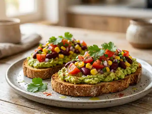 Toasts Tex-Mex Croquants à l'Avocat - Photo de présentation