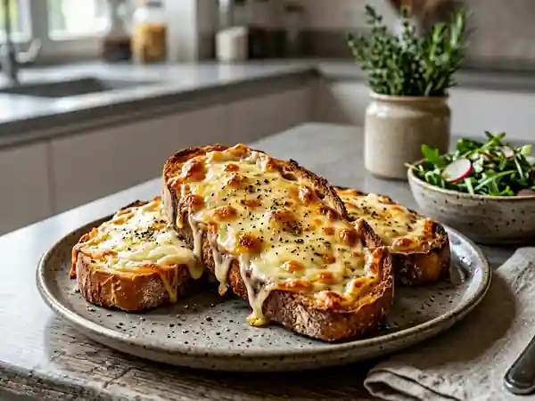 Toasts au Chimay fondants et aillés - Photo de présentation