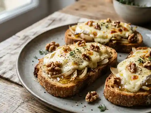 Toasts gourmands aux endives fraîches et fromage fondant - Photo de présentation