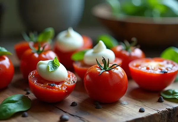 Tomates cerises rôties au mascarpone crémeux : recette gourmande et facile