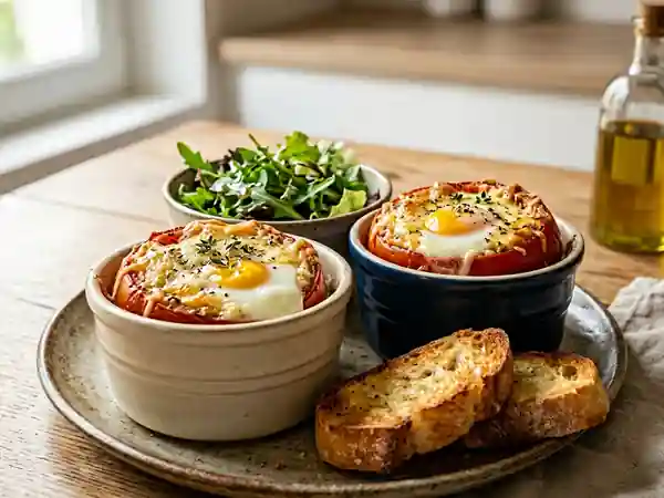 Tomates cocotte au fromage et cœur fondant - Photo de présentation