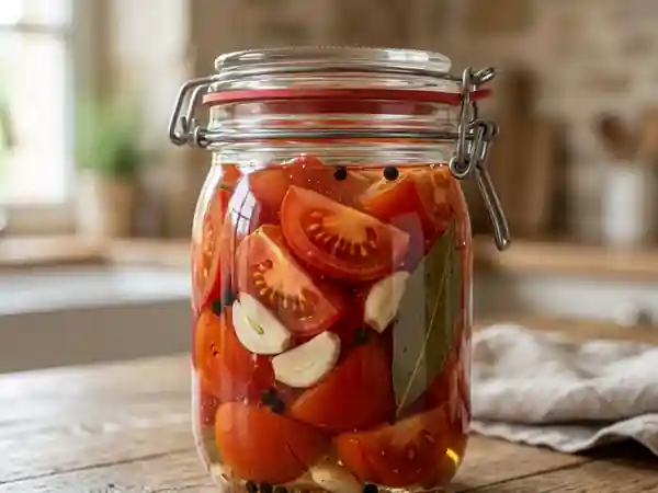 Tomates Confites au Vinaigre et Ail - Photo de présentation