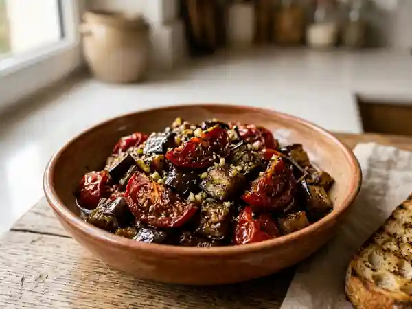 Tomates et aubergines confites maison : recette savoureuse et facile - Photo de présentation
