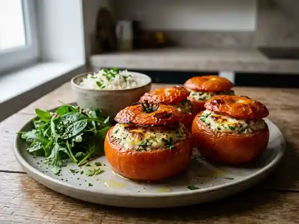 Tomates Farcies au Carré Frais : Recette Facile et Savoureuse - Photo de présentation