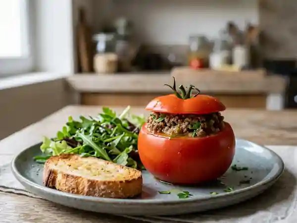 Tomates Farcies en Papillotes Froides : Recette Fraîche et Savoureuse - Photo de présentation