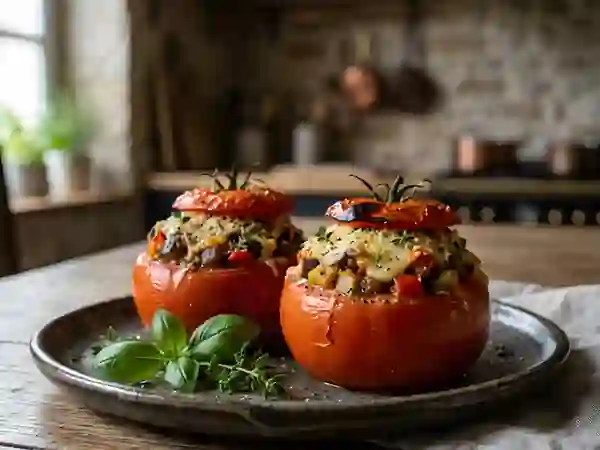 Tomates farcies à la ratatouille - Photo de présentation