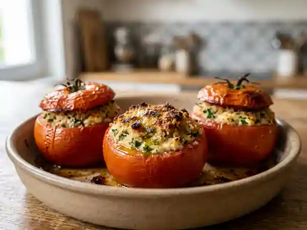 Tomates Farcies Gourmandes au Petit Suisse : Recette Facile et Savoureuse - Photo de présentation