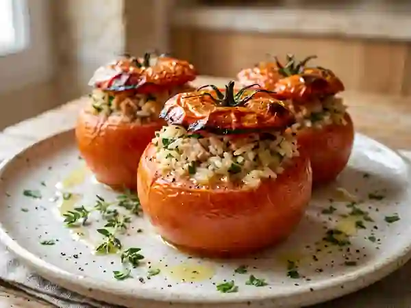 Tomates Farcies Thon et Riz Fondantes - Photo de présentation