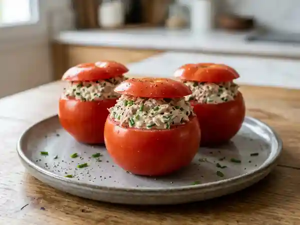 Tomates Fondantes Farcies à la Crème de Thon - Photo de présentation