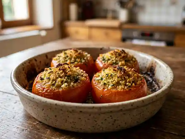 Tomates provençales fondantes à la persillade - Photo de présentation