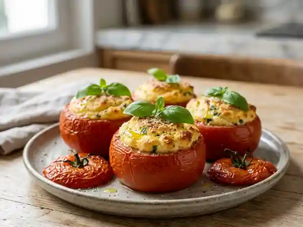 Tomates soufflées à la ricotta : recette gourmande et légère - Photo de présentation