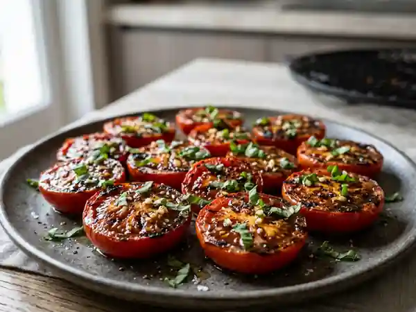 Tomates caramélisées au miel et soja - Photo de présentation