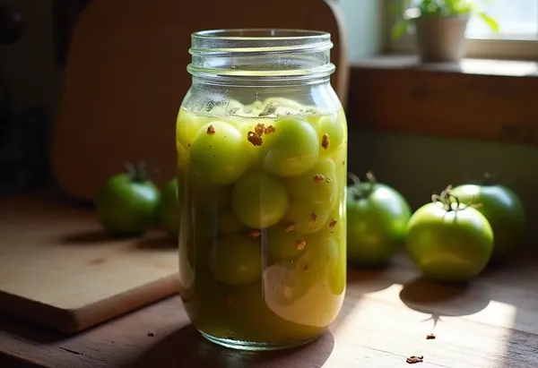 Tomates Vertes au Vinaigre : Recette Facile et Savoureuse