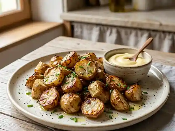 Topinambours rôtis à l'aïoli maison : recette savoureuse et facile - Photo de présentation