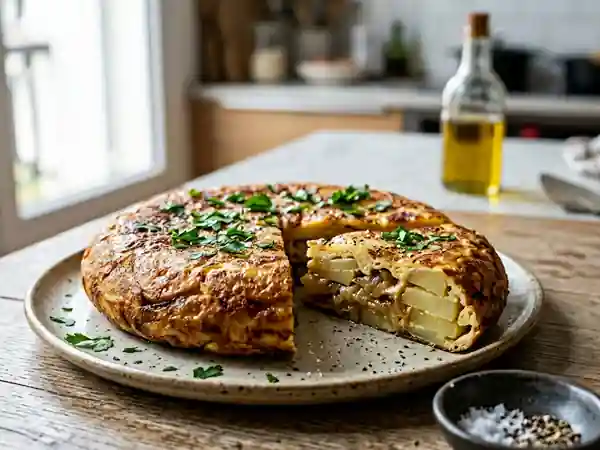 Tortilla de pommes de terre espagnole : recette traditionnelle facile et savoureuse - Photo de présentation