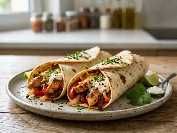Tortillas Poulet Paprika et Crème Fondante - Photo de présentation