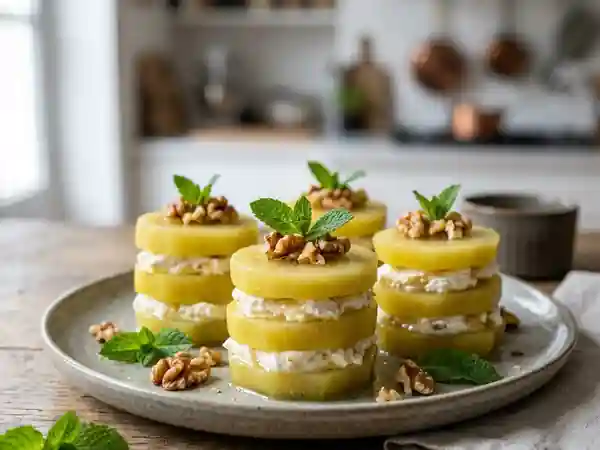 Tourelles Kiwi Gold au Chèvre Frais et Miel - Photo de présentation