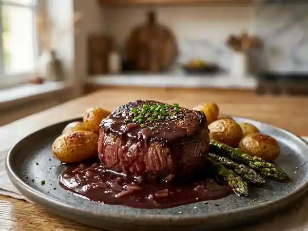 Tournedos au Chambertin, fondant et corsé - Photo de présentation