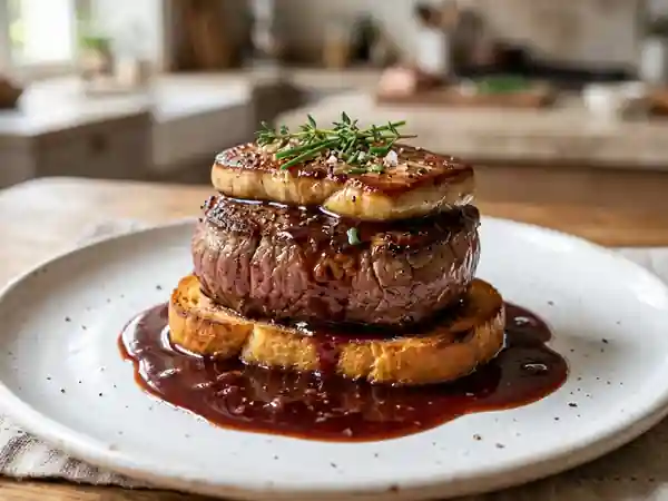 Tournedos Rossini : Bœuf Fondant et Foie Gras - Photo de présentation