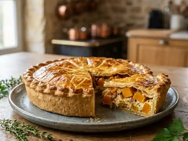 Tourte à la courge fondante et épicée - Photo de présentation