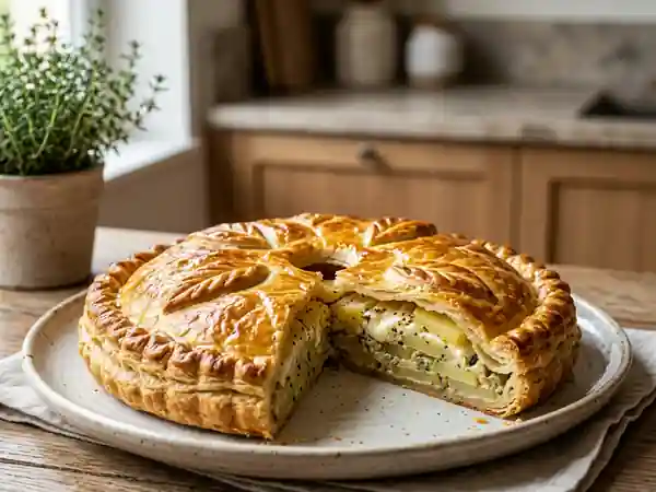 Tourte au Chèvre et Pommes de Terre Fondantes - Photo de présentation