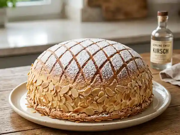 Tourte au kirsch de Zoug fondante - Photo de présentation
