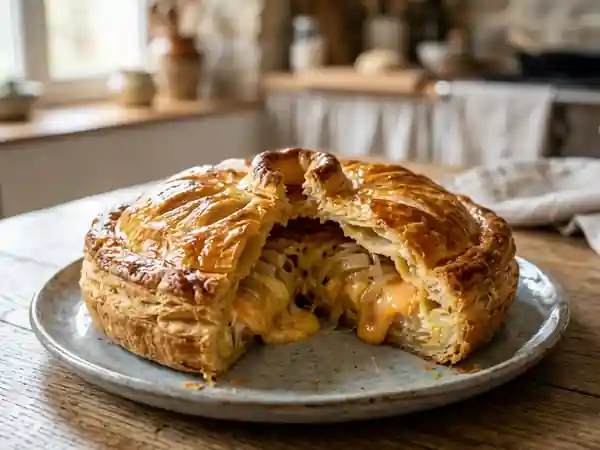 Tourte au Munster fondante et savoureuse : recette traditionnelle alsacienne - Photo de présentation