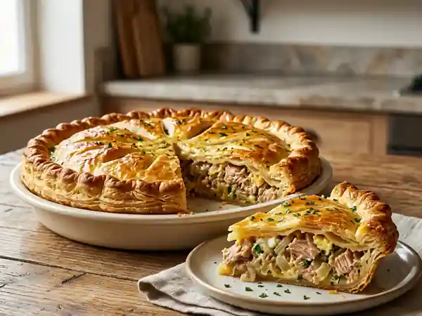 Tourte au Thon Maison : Recette Facile et Savoureuse - Photo de présentation