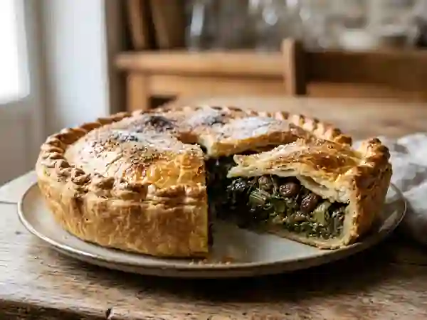 Tourte aux blettes fondante et sucrée - Photo de présentation