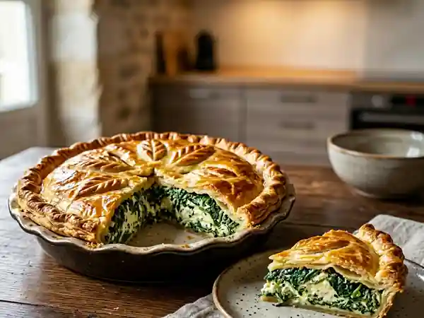 Tourte Croustillante Épinards & Fromage Frais - Photo de présentation