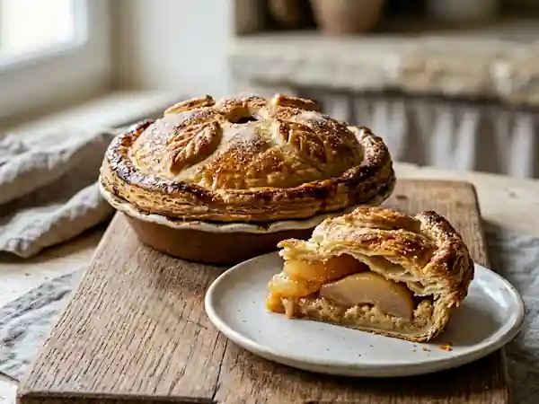 Tourte aux poires fondantes : recette gourmande et facile - Photo de présentation