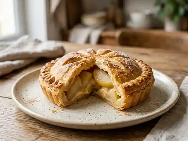 Tourte aux poires fondante et cannelle - Photo de présentation