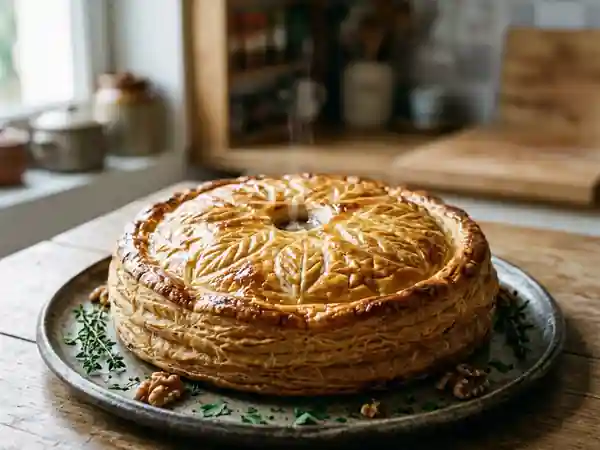 Tourte de Noël Végétarienne Gourmande de Coralie : Recette Festive et Savoureuse - Photo de présentation