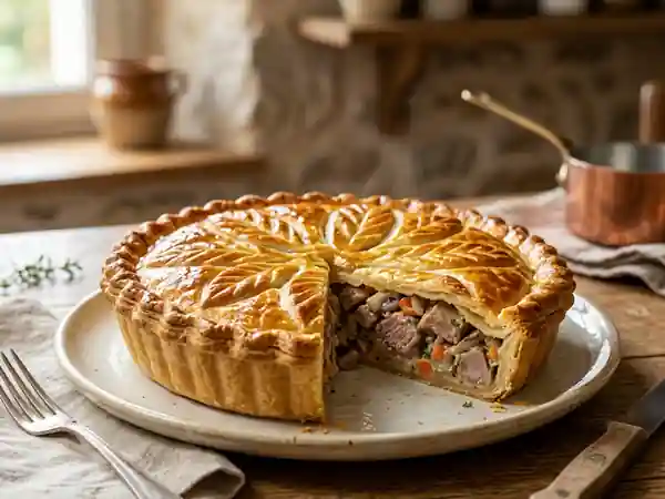 Tourte de veau fondante et savoureuse : recette traditionnelle facile - Photo de présentation