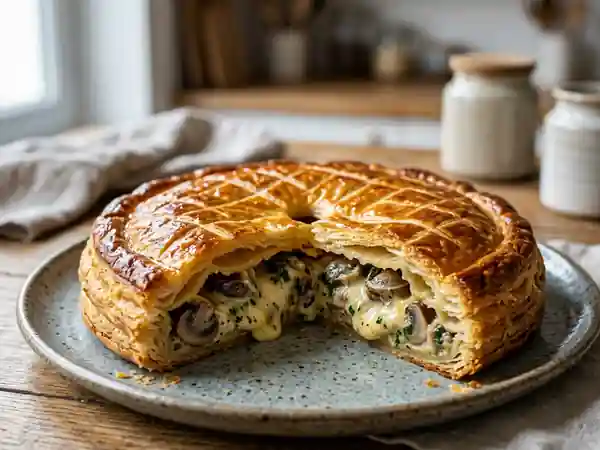 Tourte gourmande aux escargots et comté fondant - Photo de présentation