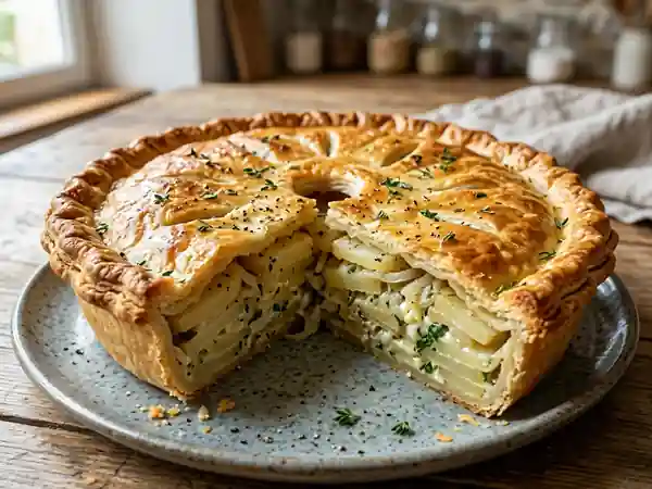 Tourte Fondante aux Pommes de Terre et Herbes - Photo de présentation