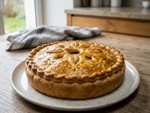 Tourte rustique aux pommes de terre fondantes - Photo de présentation