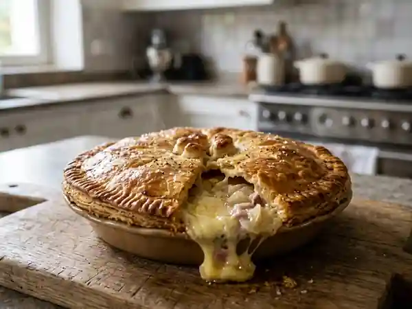Tourte savoureuse au reblochon fondant - Photo de présentation
