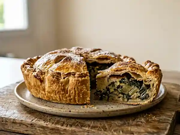Tourte aux blettes fondante à la cannelle - Photo de présentation
