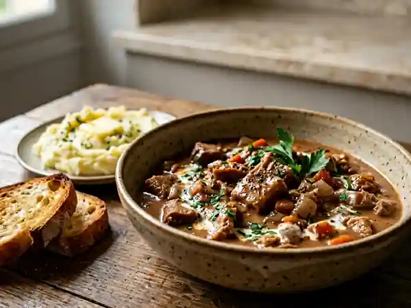 Tripes Fondantes à la Crème et au Vin Rouge - Photo de présentation