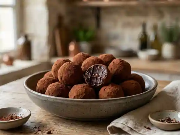 Truffes Fondantes Chocolat et Crème de Marrons - Photo de présentation