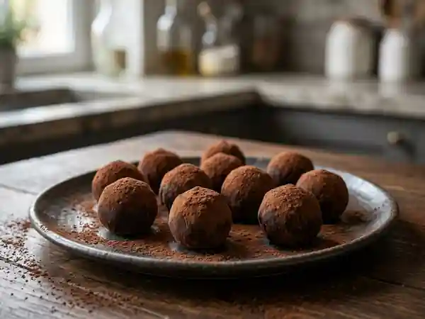 Truffes fondantes au whisky et cacao - Photo de présentation