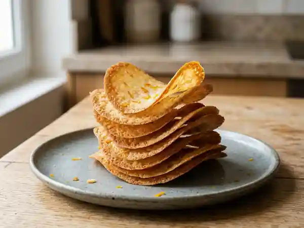 Fines tuiles craquantes aux zestes d'orange - Photo de présentation